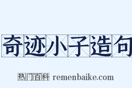 奇迹小子造句是什么意思的图片